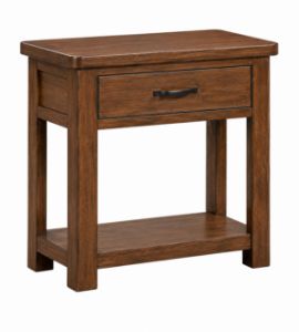 Picture of Roma Walnut 1 Drawer Console Table 