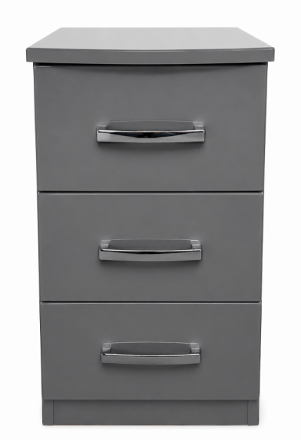 Picture of Miami 3 Drawer Bedside Chest
