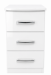 Picture of Miami 3 Drawer Bedside Chest