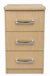 Picture of Miami 3 Drawer Bedside Chest