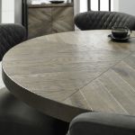 Picture of Ellipse Fumed Oak 4 Seater Round Table